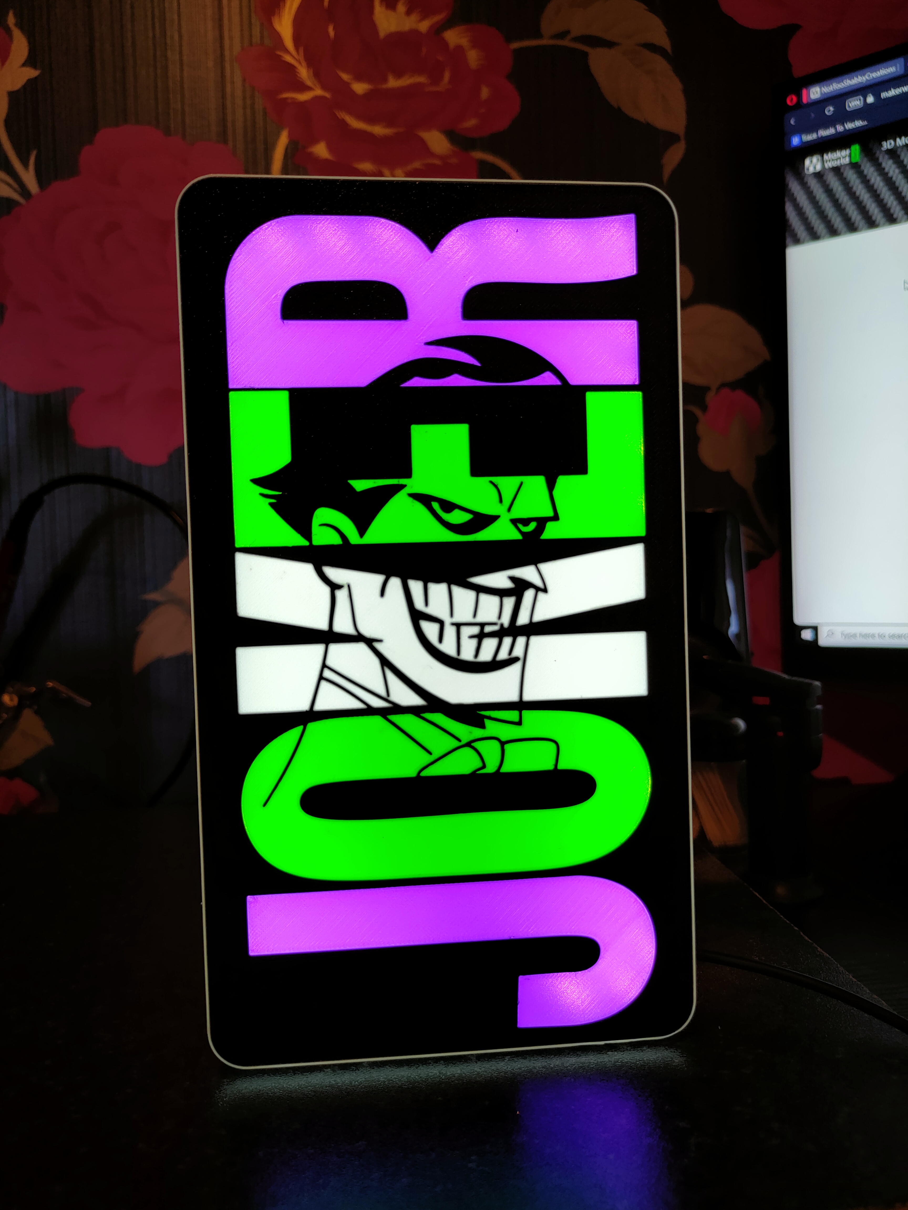 Joker light box by NotTooShabbyCreations | Download free STL model