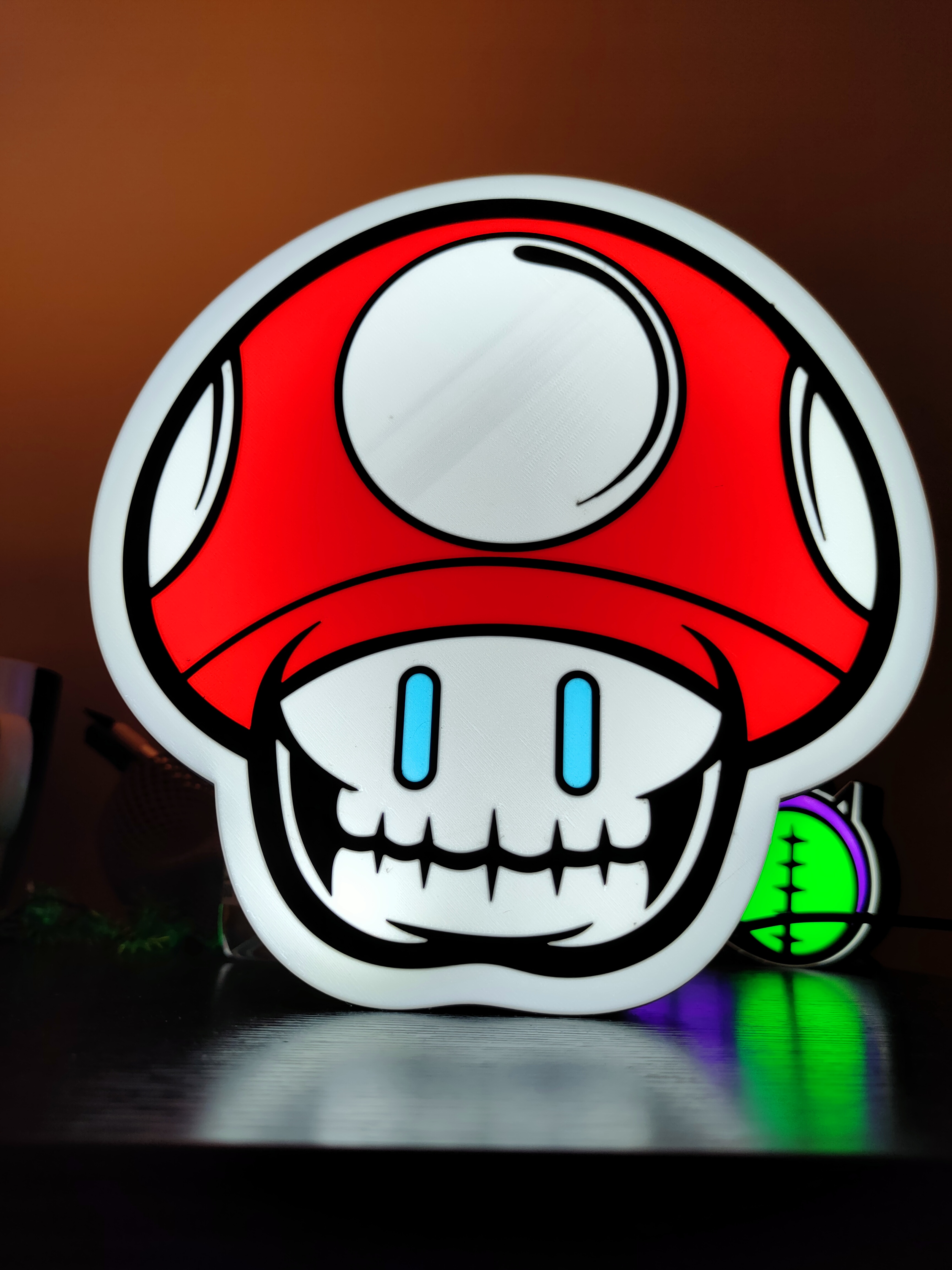 Super Mario mushroom x White walker light box