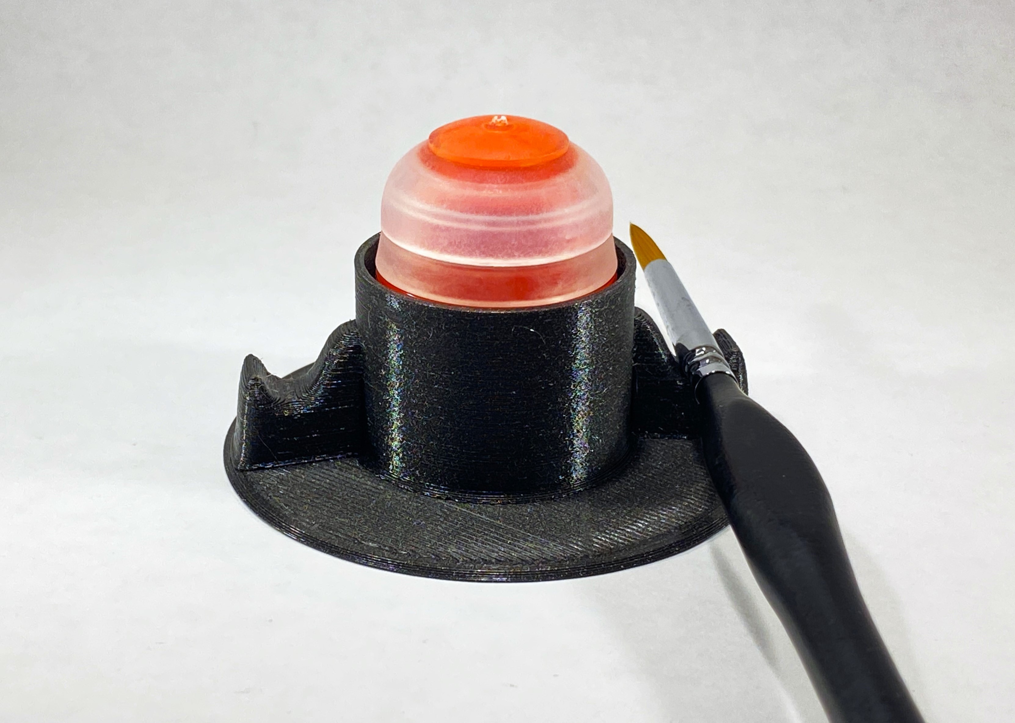 Paint Holder with Brush Rest (Scaleable)