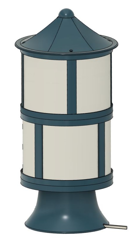Miniatura 7 do modelo 3D Lithophane lamp tower