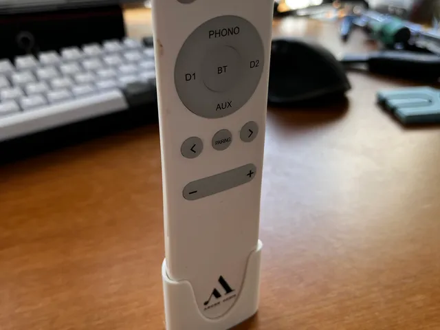 Remote holder for Argon Audio speakers