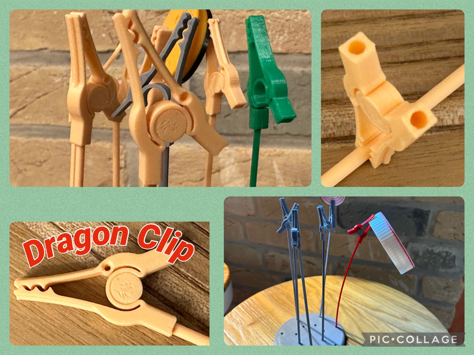 Versatile Dragon Clip - Vielseitige Drachenklammer (alligator clips for Airbrush) and Filament Clip