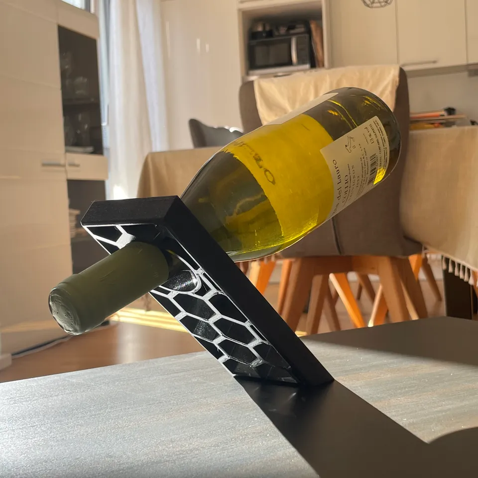 Anti Gravity Wine Bottle Stand by Matrix Download free STL model