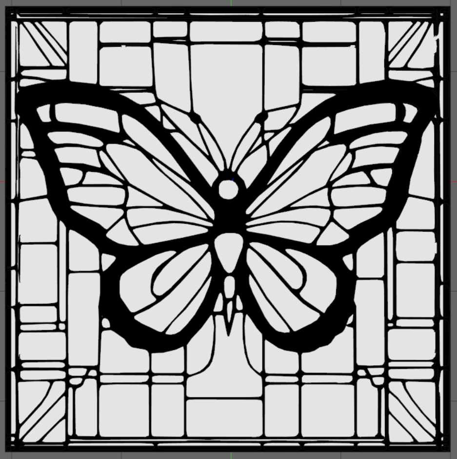 Butterfly (Stained Glass) Wall Art