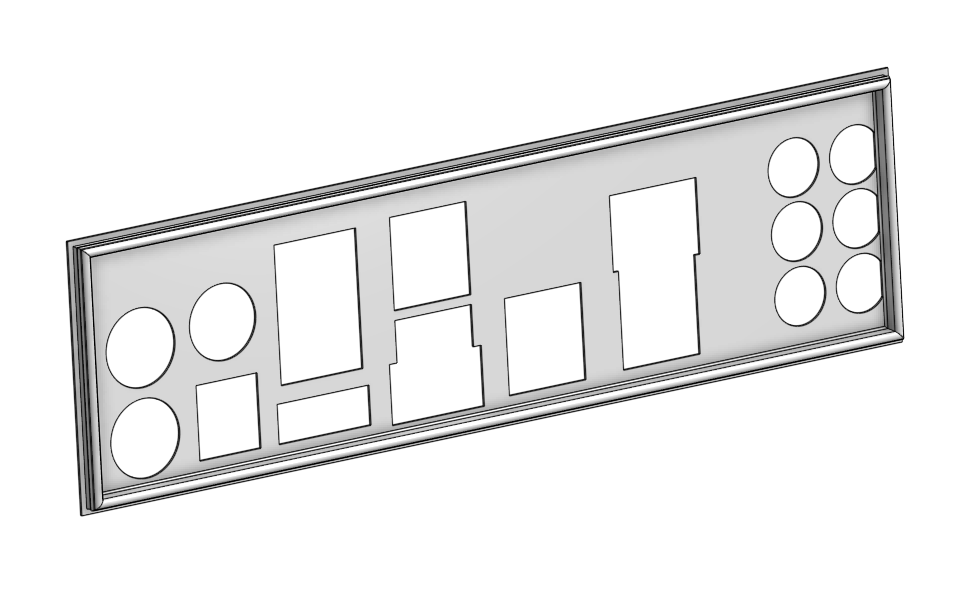 I-O shield for p8p67 pro by LasuJuhani | Download free STL model ...