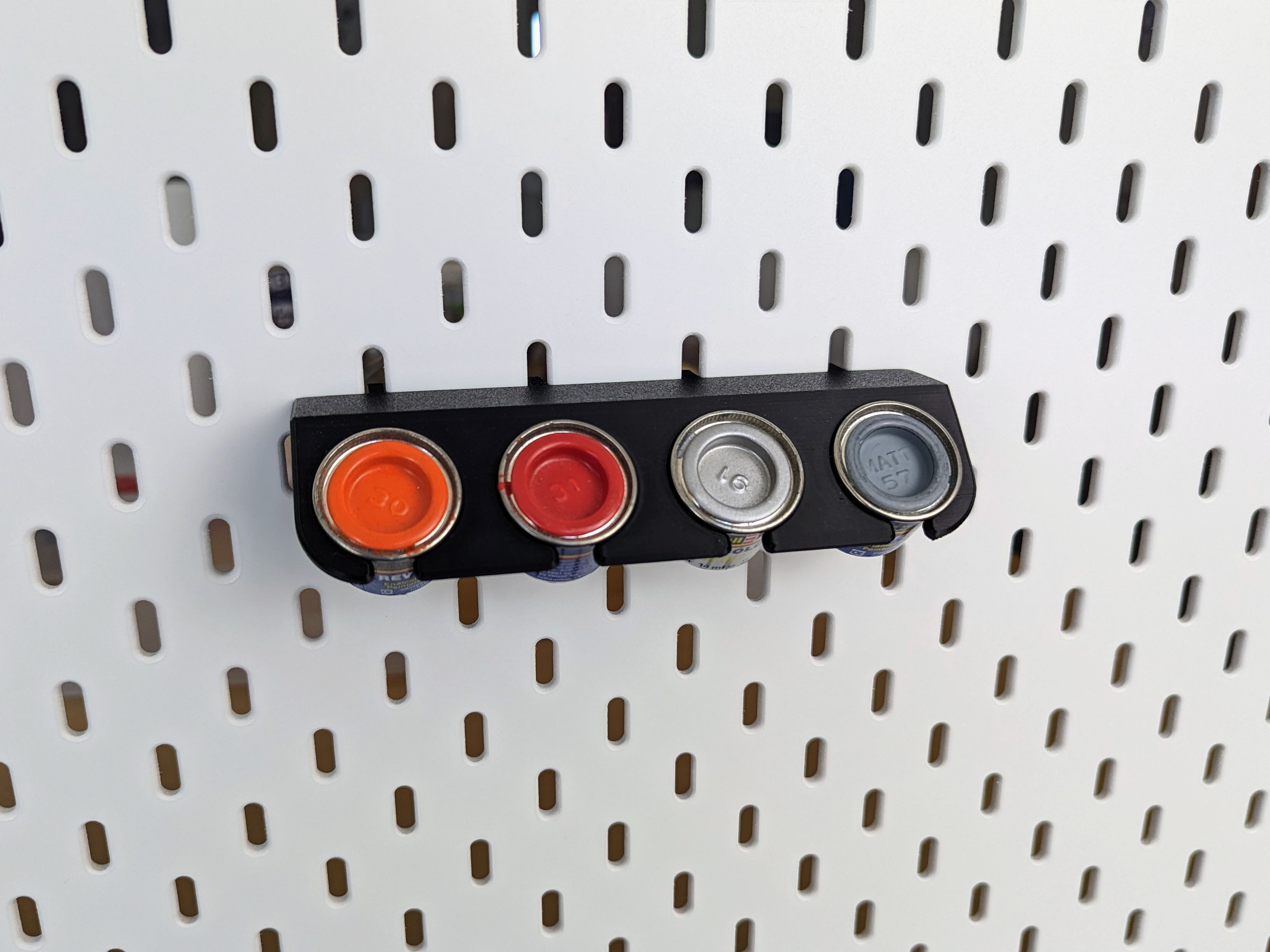 Revell Paint Can Holder for IKEA Skadis and Uppspel Pegboards by