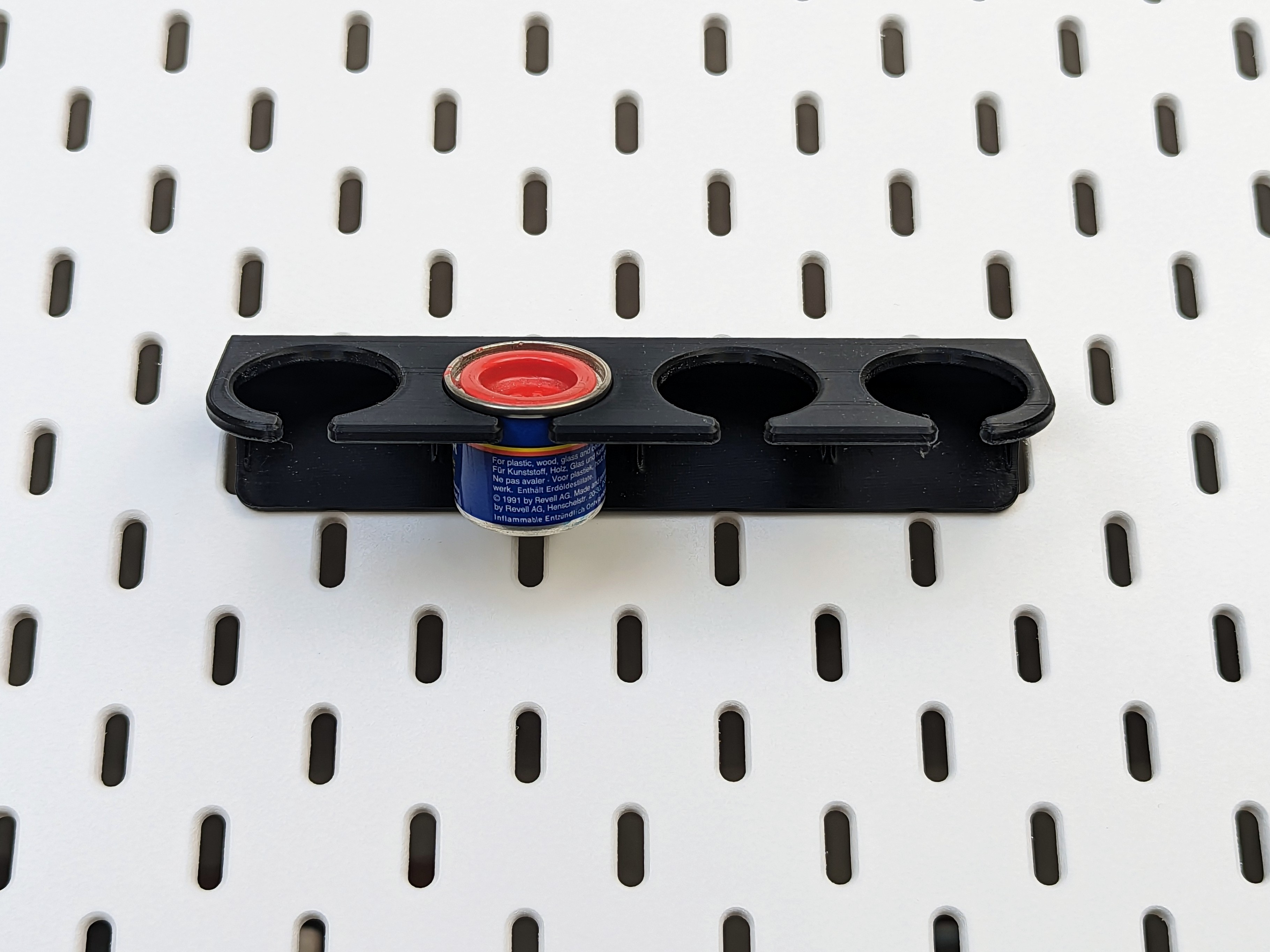 Revell Paint Can Holder for IKEA Skadis and Uppspel Pegboards by