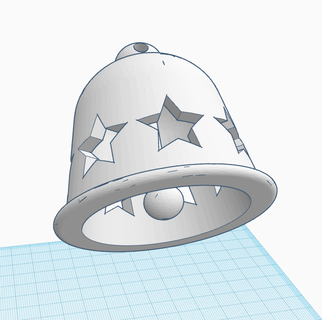 Christmas bell ornament