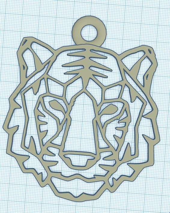 Tiger Earring