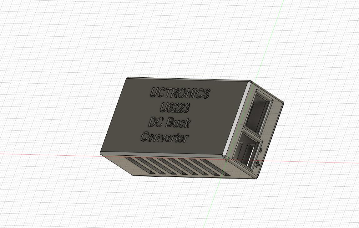 Housing for Uctronics U6223 Buck Converter by Nikdfish Download free