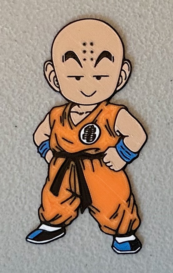 Multicolor Krillin Magnet