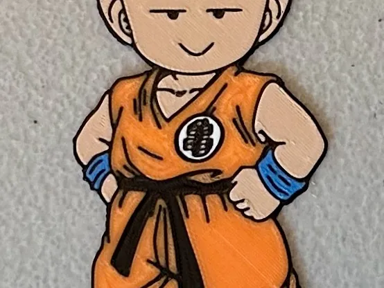 Multicolor Krillin Magnet