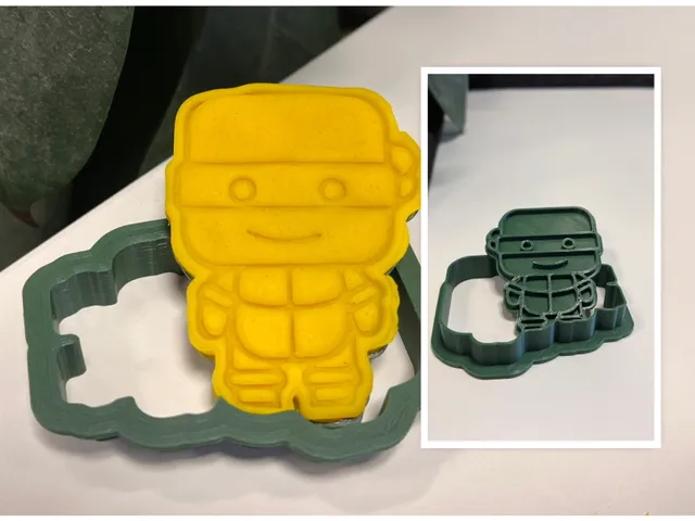 "Ninja Turtle" Cookie Cutter + Stamp