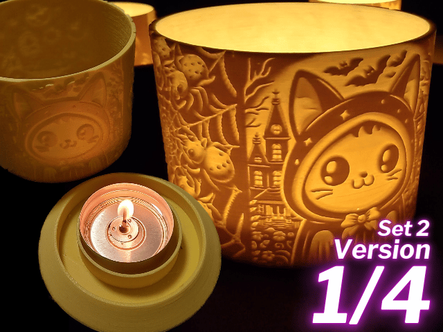 Halloween Tealights Set2 1/4 for the Perfect Vibe | Lantern