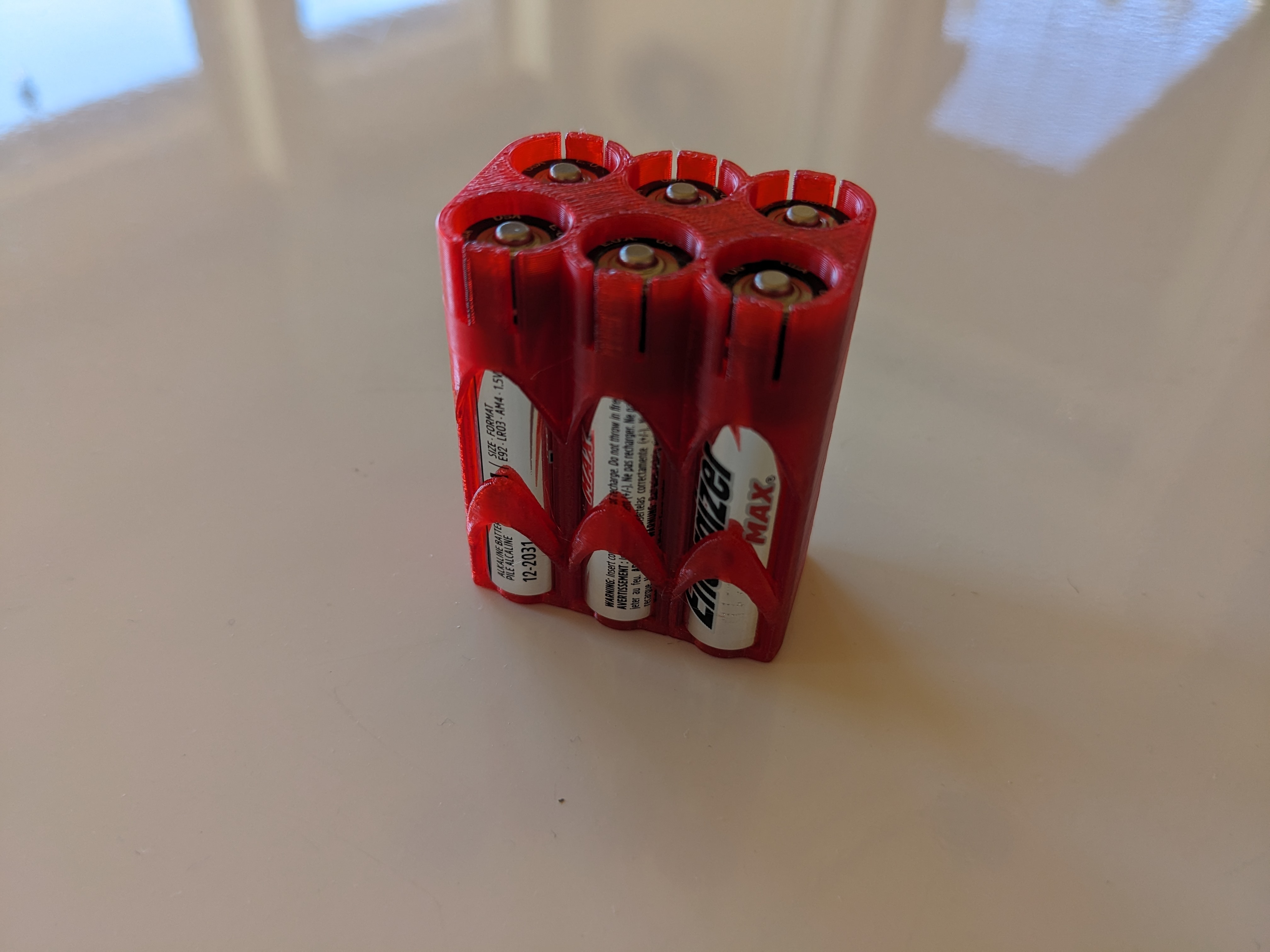 Compact AA/AAA battery storage
