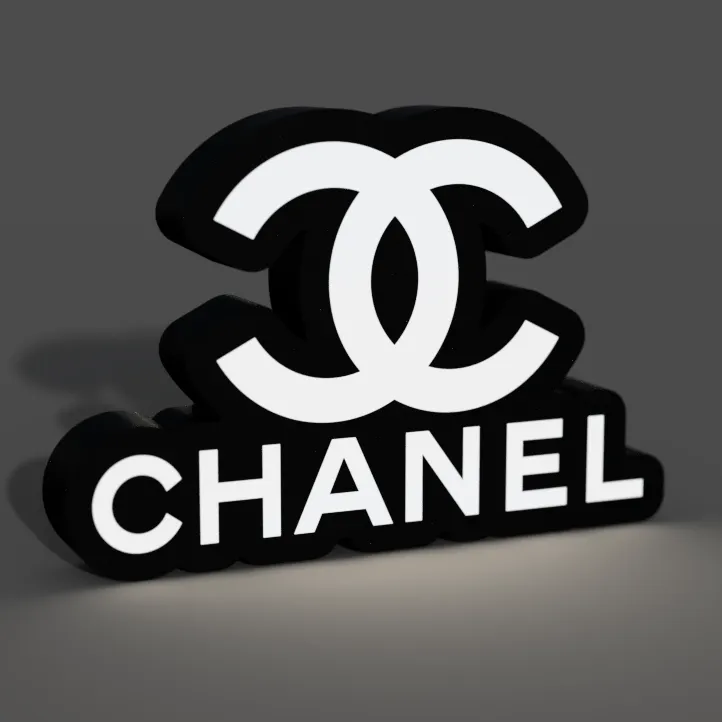 Chanel Lightbox LED Lamp by braga3dprint | Download STL model