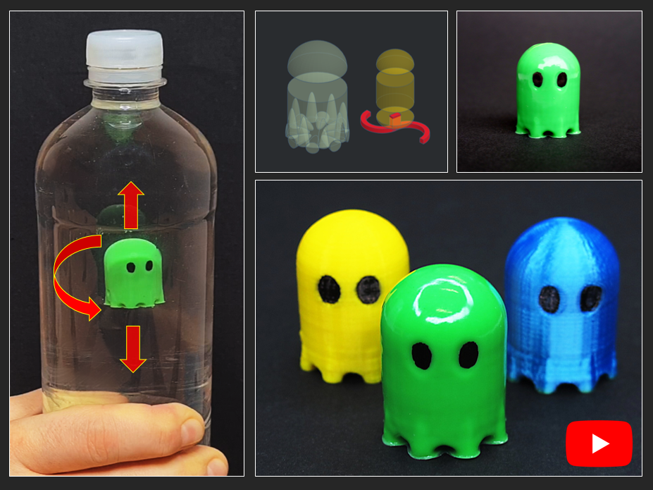 Cartesian pacman ghost diver