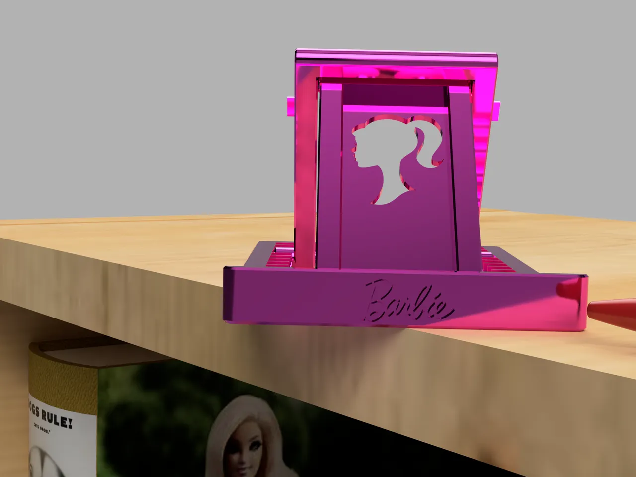 A Barbie cellphone holder by Joe Download free STL model