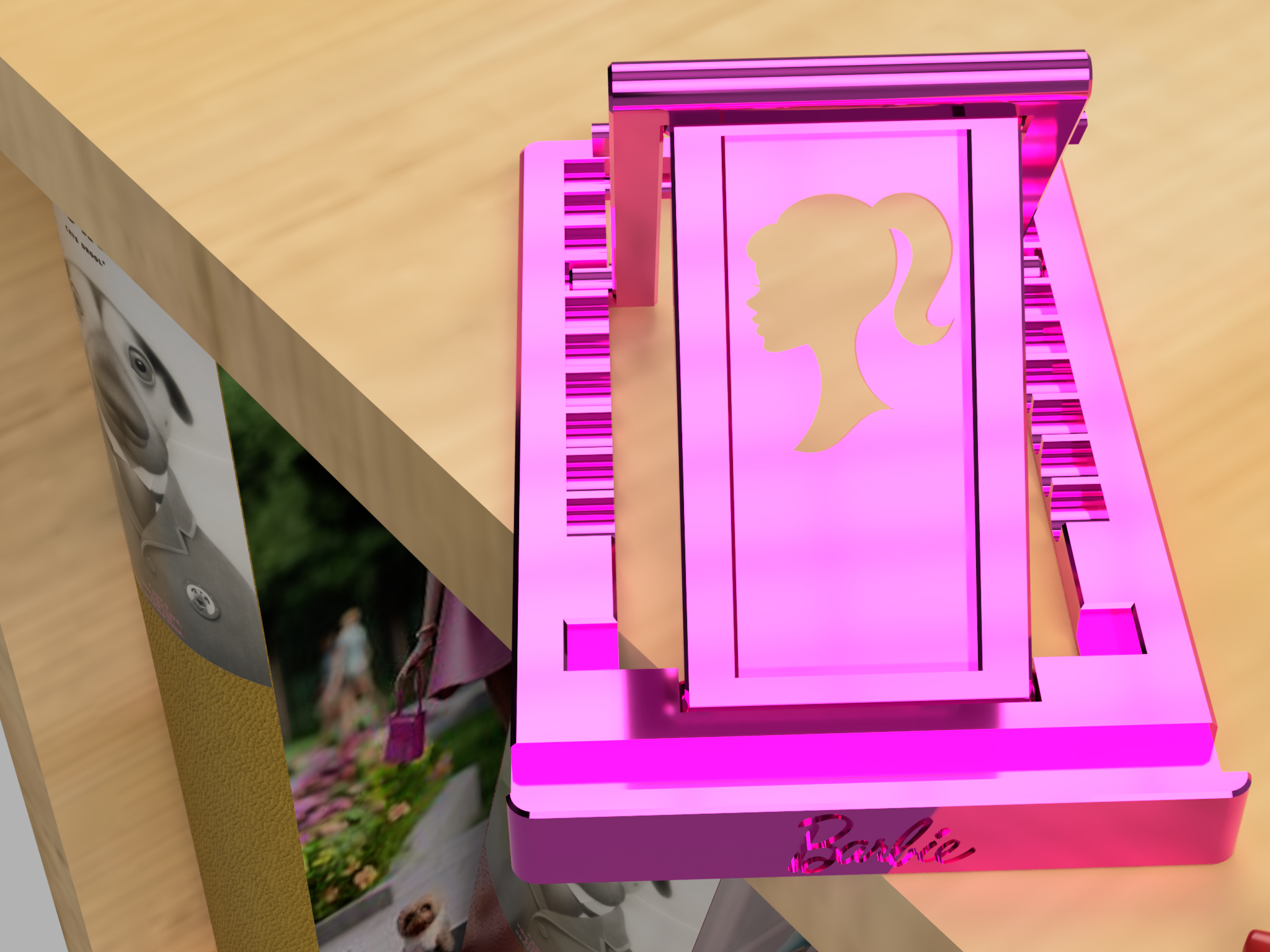 A Barbie cellphone holder by Joe Download free STL model