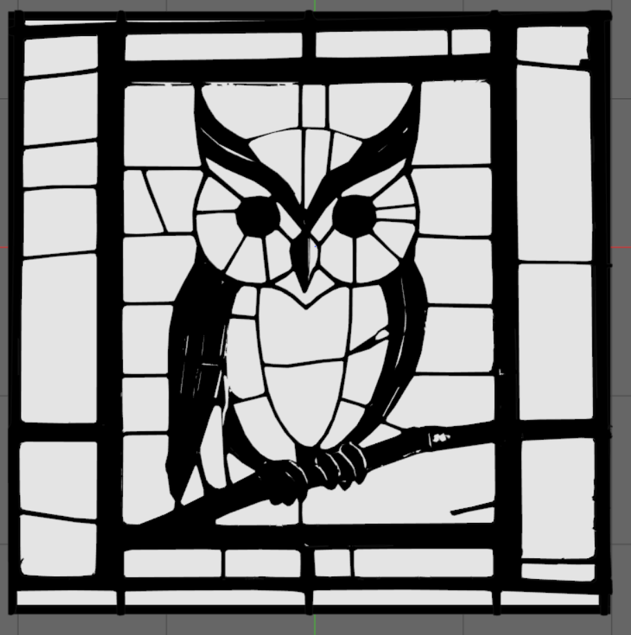 Owl (Stained Glass) Wall Art by OmegaThingy | Download free STL model