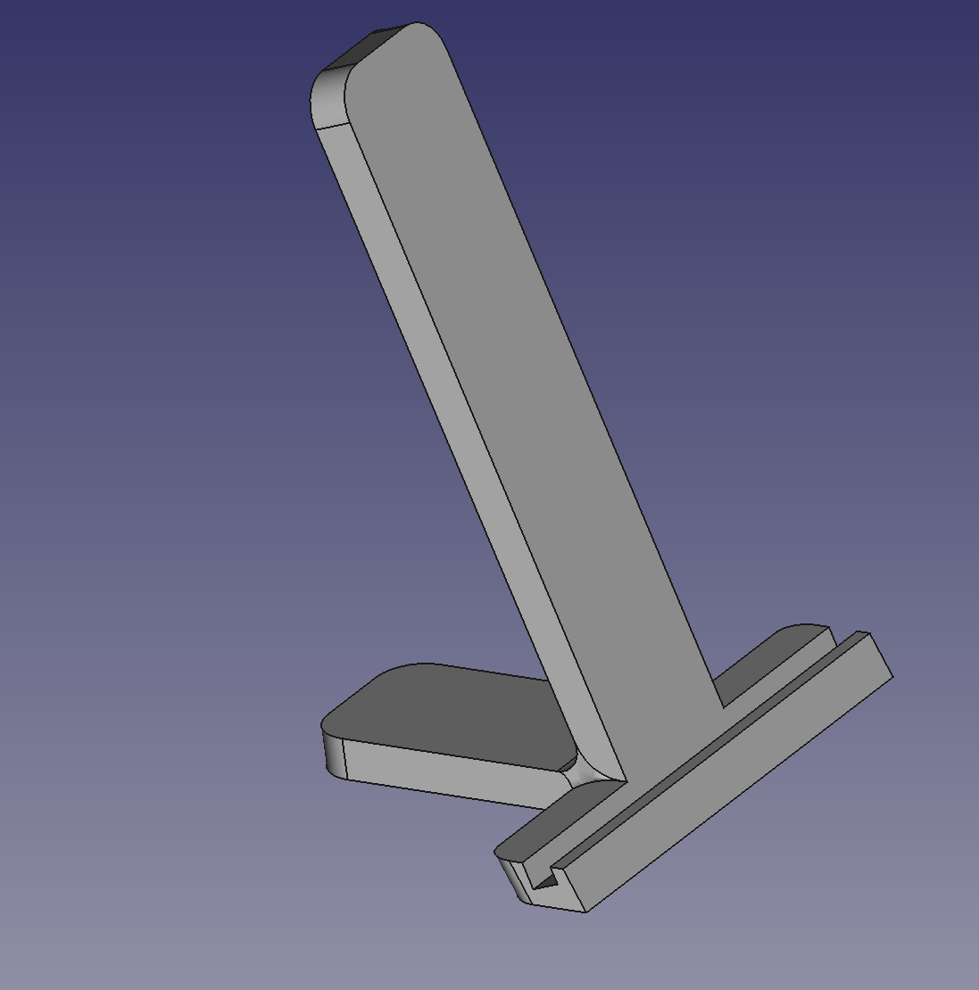 Parametric Photo Stand (FreeCAD)