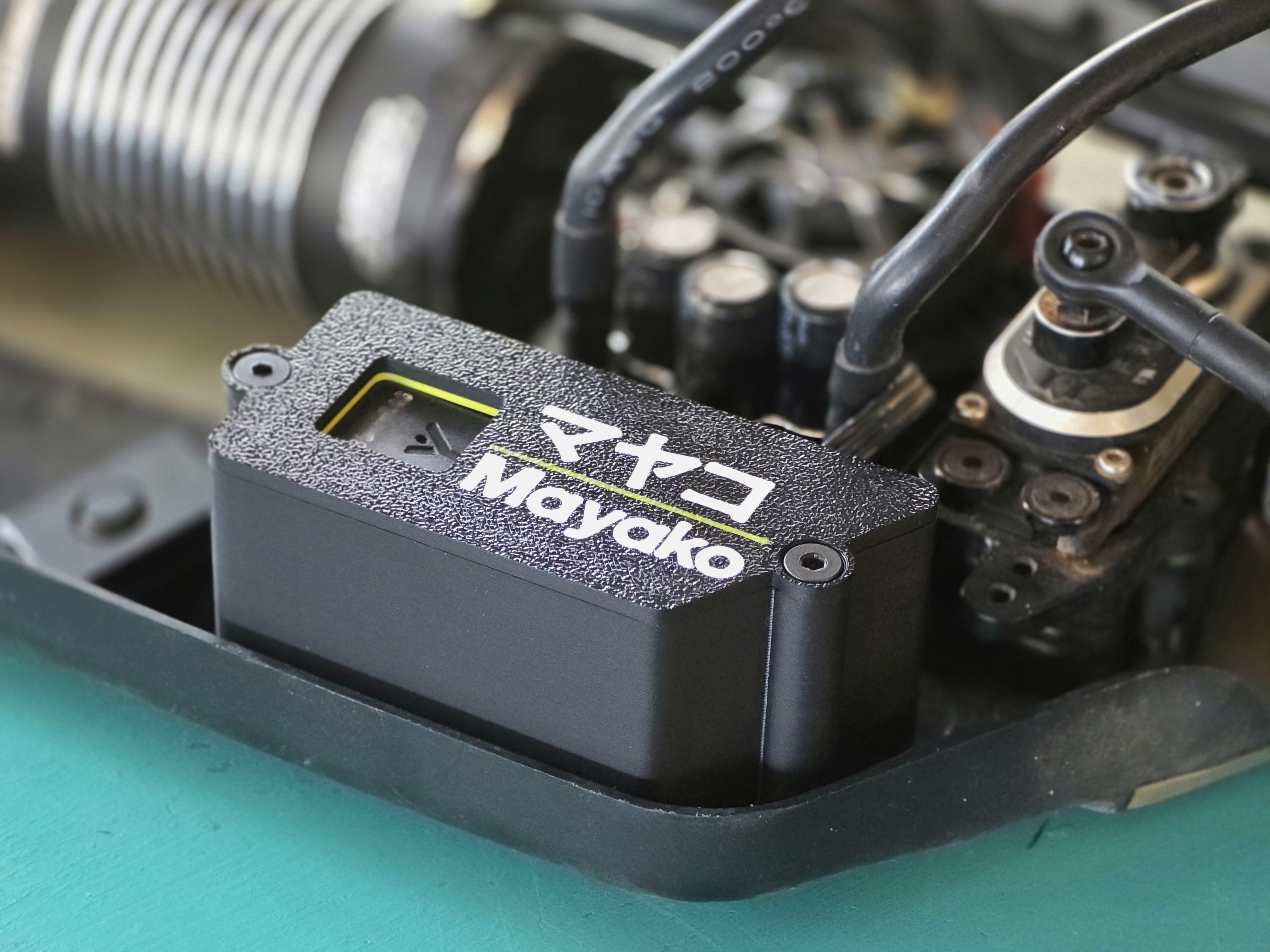 Radio Box for Mayako MX8E E-buggy with Transponder and optional Aerial mount