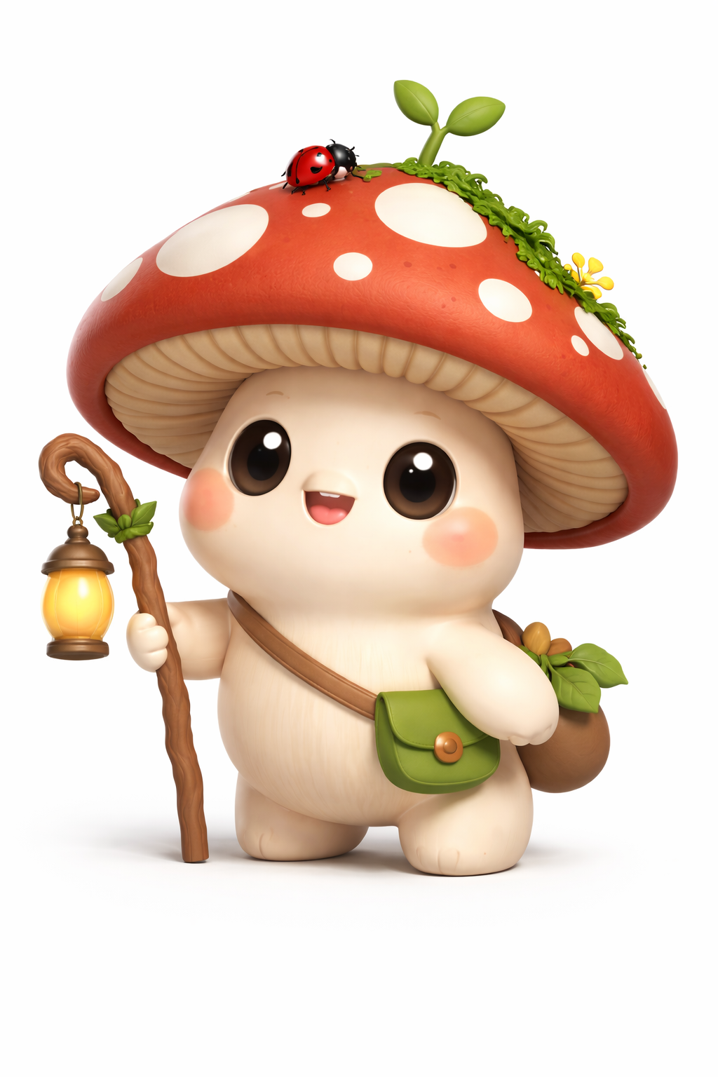 Cute Mushroom Guy 3D model