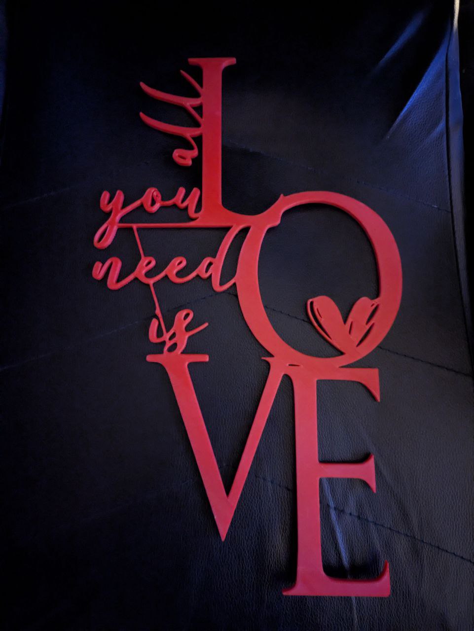 All you need is love wallart