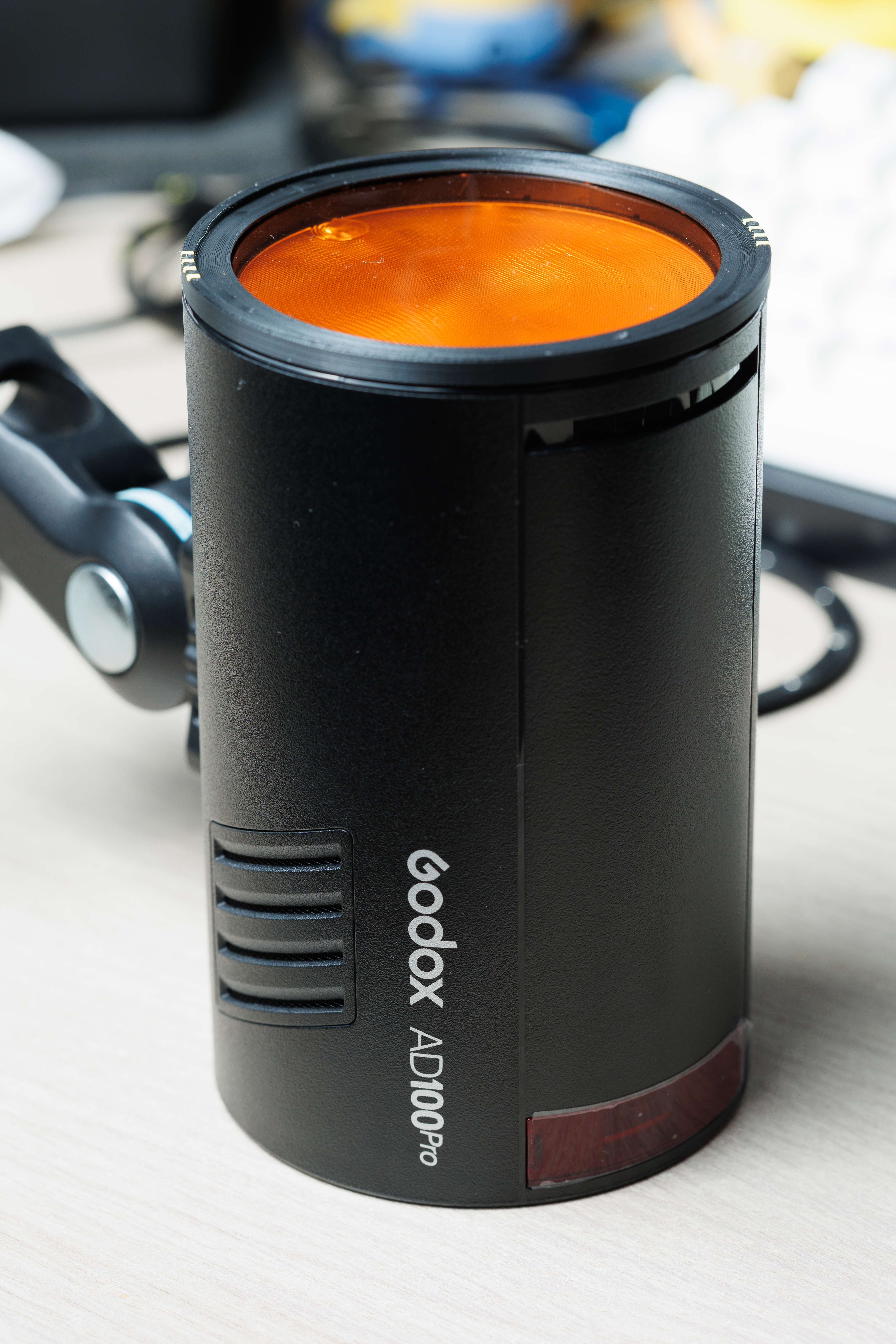 Magnetic Gel Holder Ring for Godox AD100, AD200, V1 (Ø 3 × 3 mm Magnets)