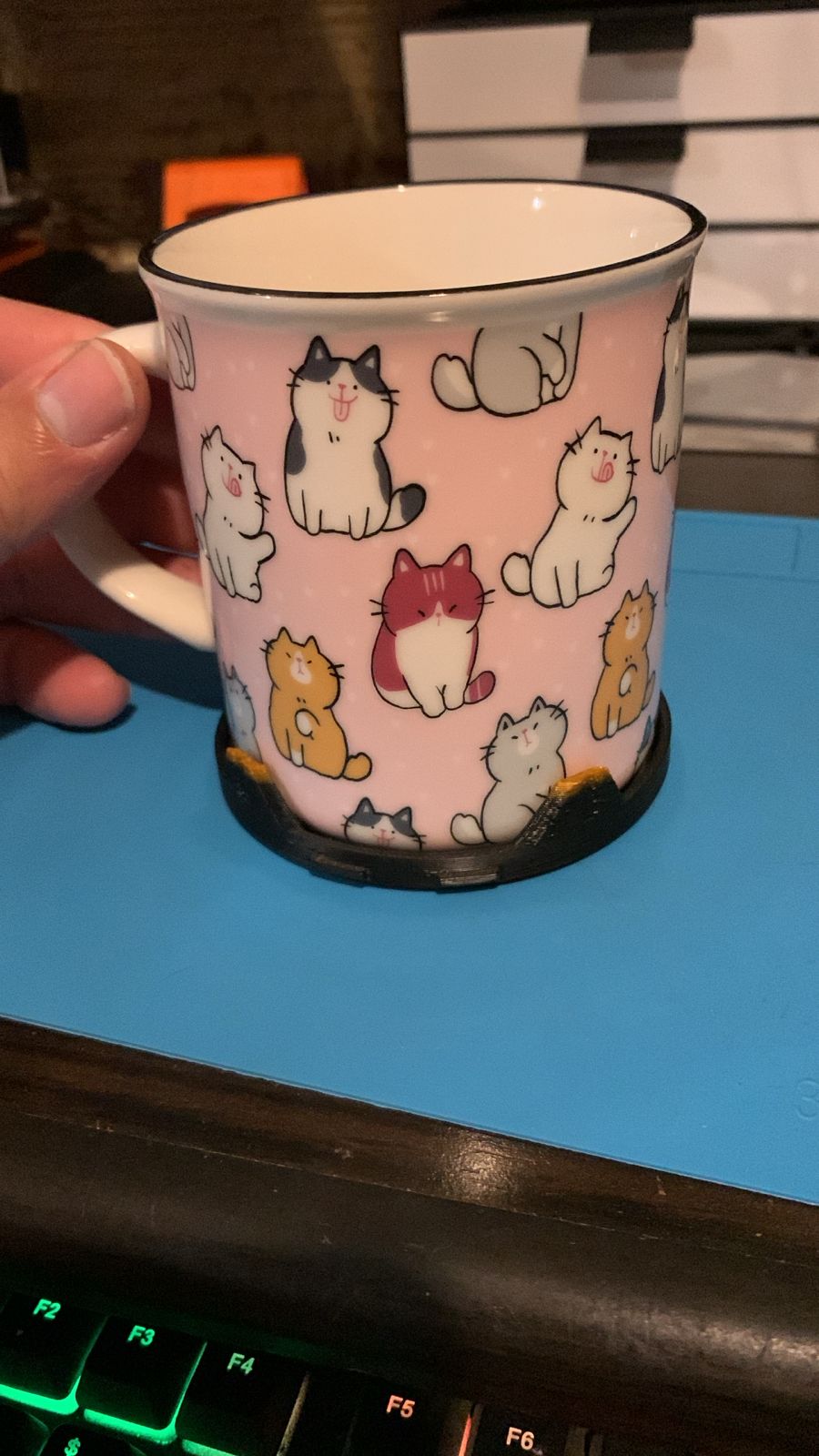Portavasos Gatito