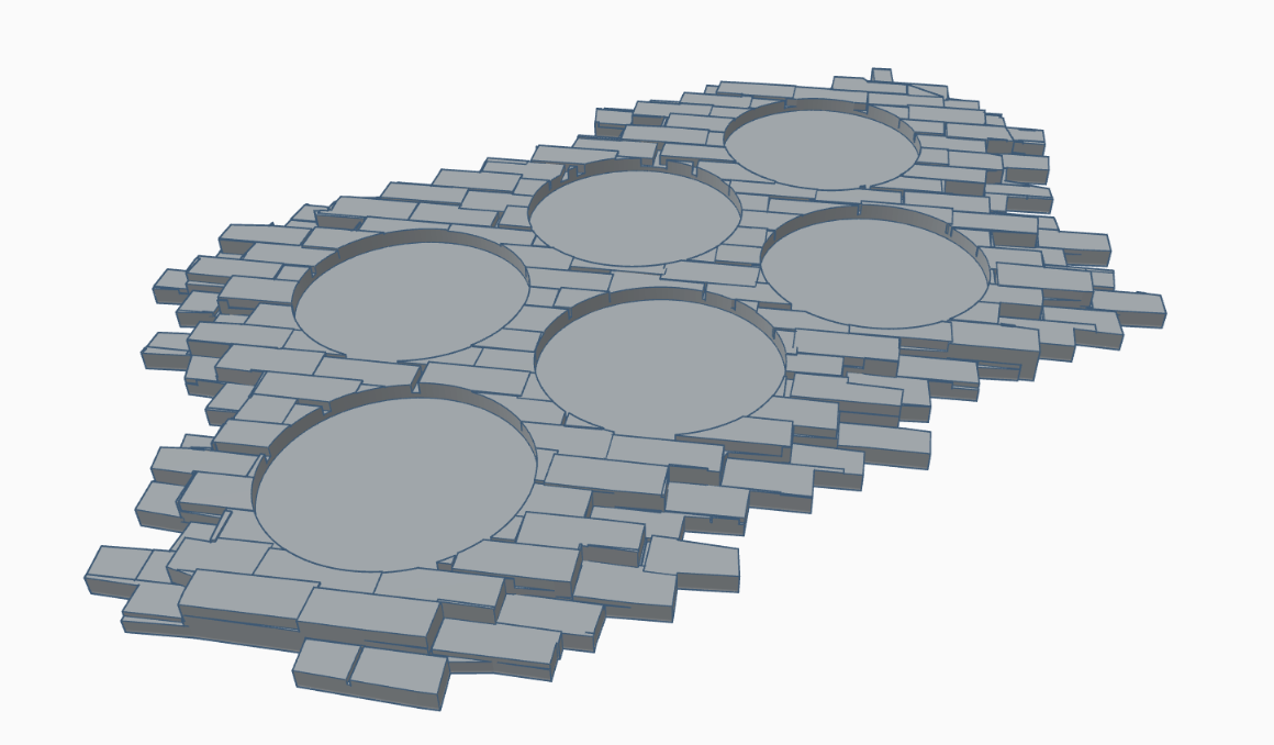 Movement Tray Small bricks 25mm