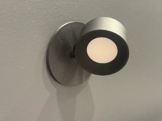 Improved mount for cheap reading lights (3M Command Strip)