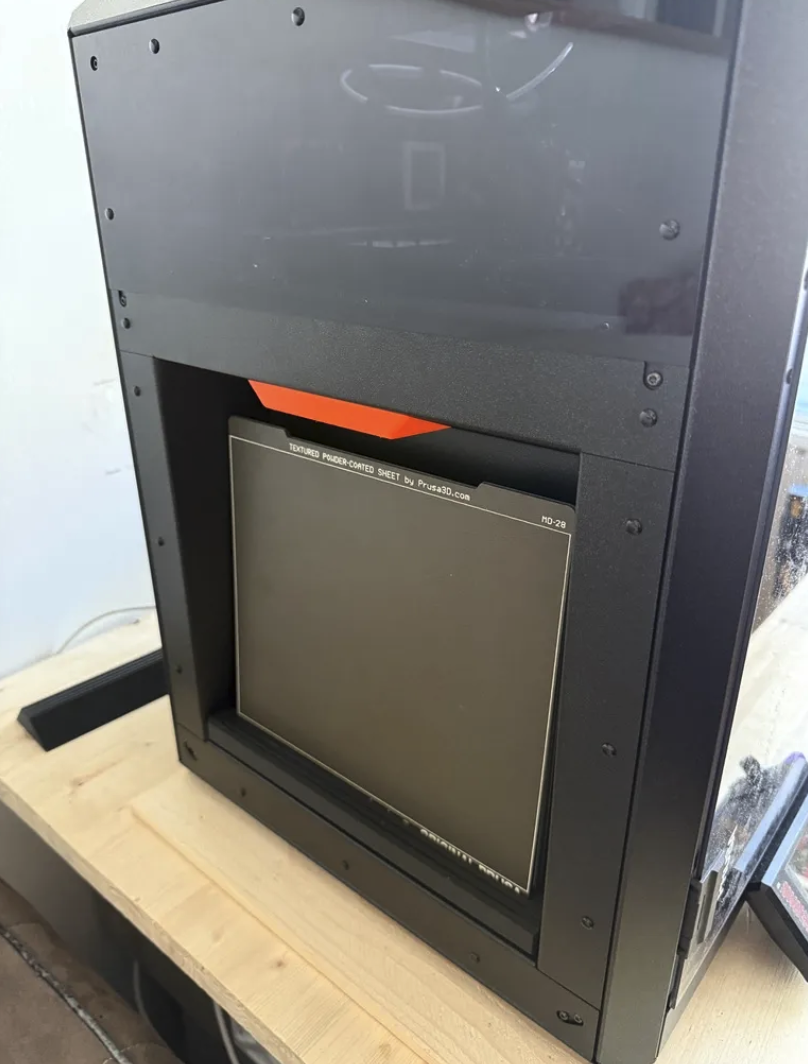 Prusa Core One side mounted 5 build plates holder