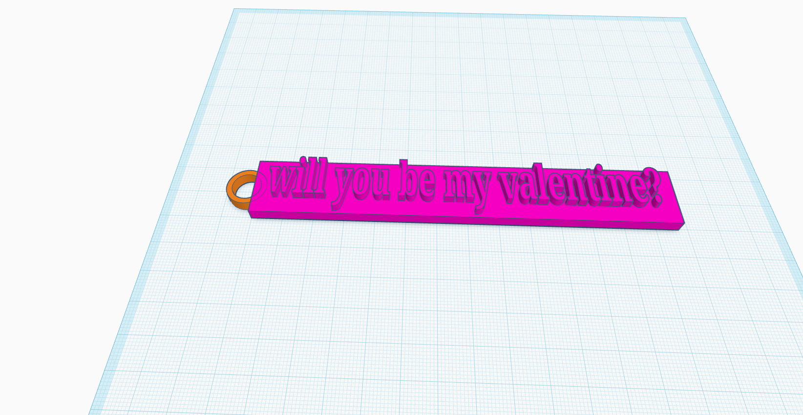 valentine's keychain