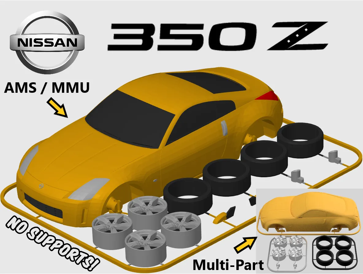 Nissan 350Z Kit Card (1:24 scale) by The Kit Card Guy