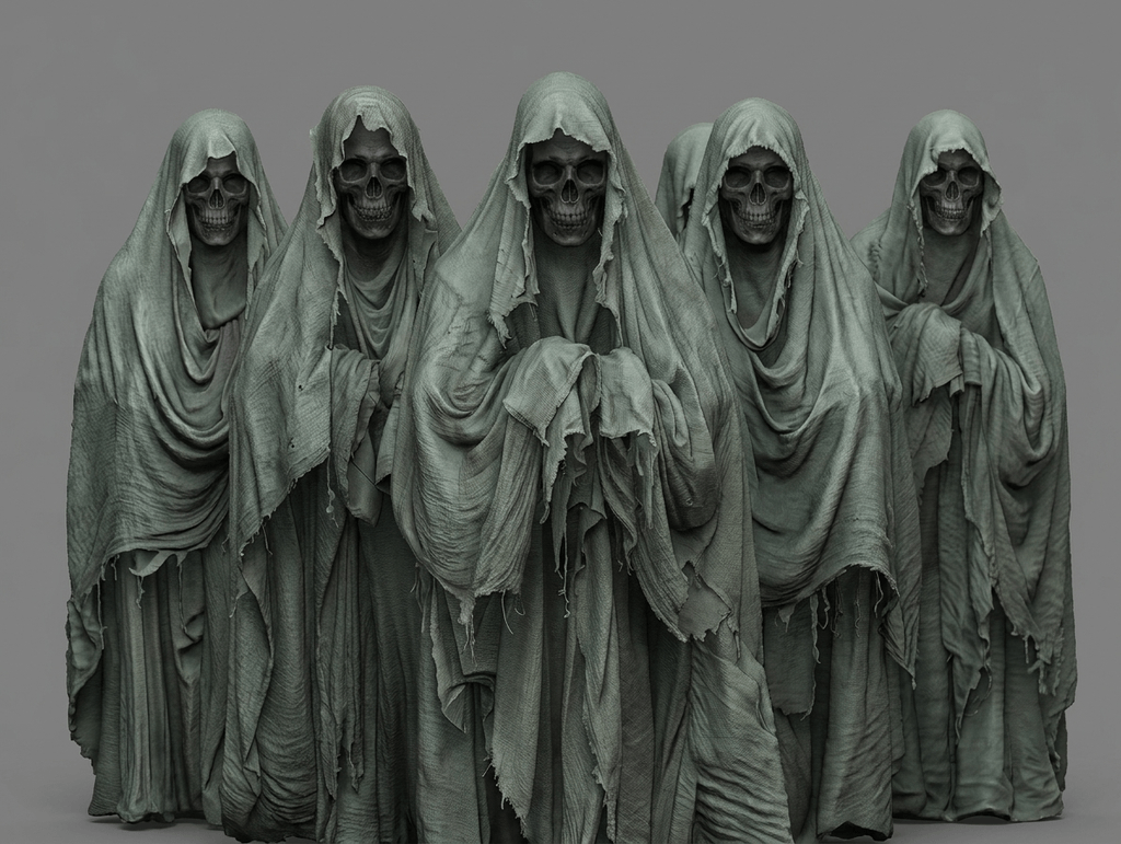 Horror Art - Wraith Get Together