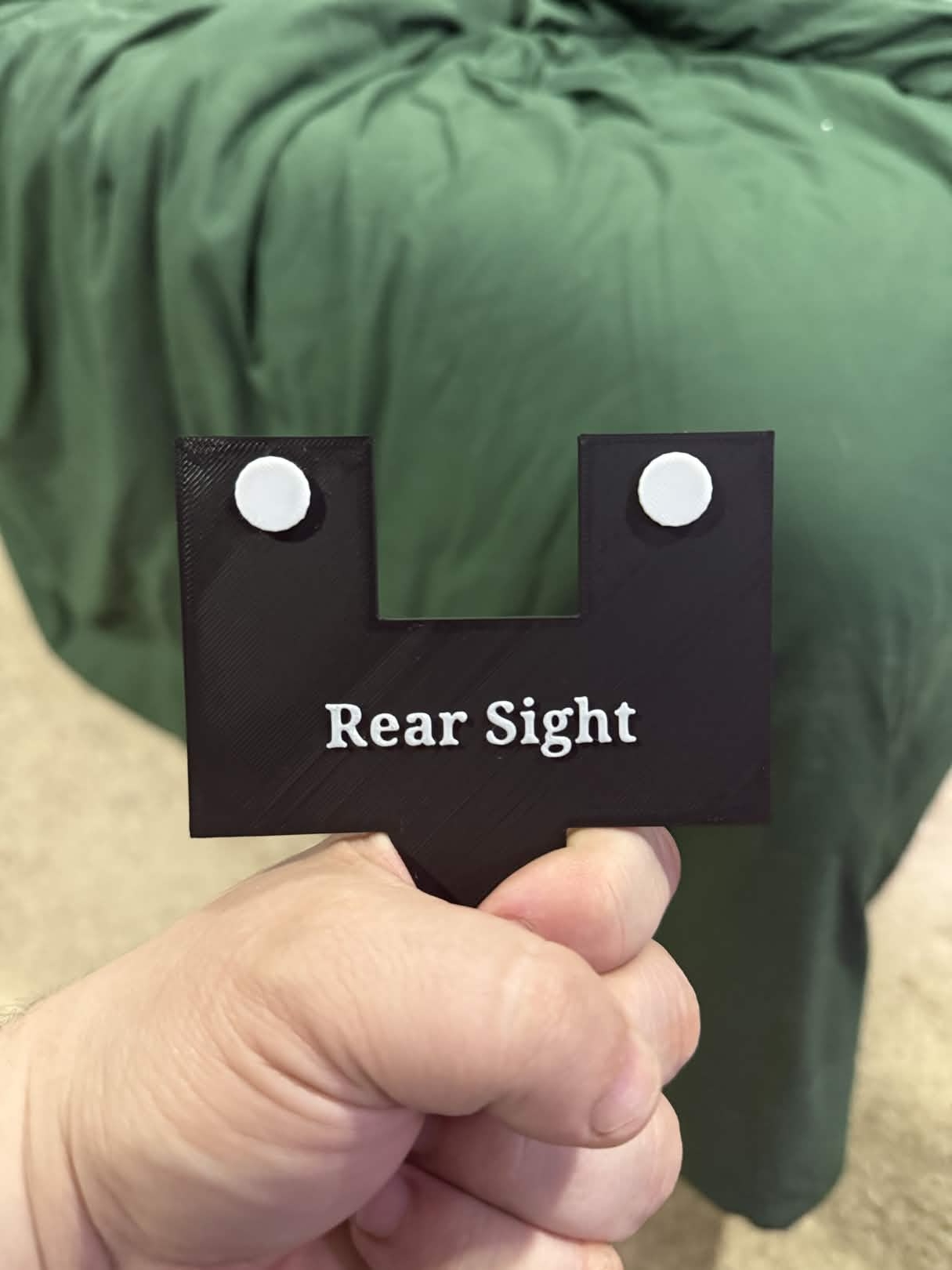 Rifle Pistol Training Sight Training Aid with grip 3D model