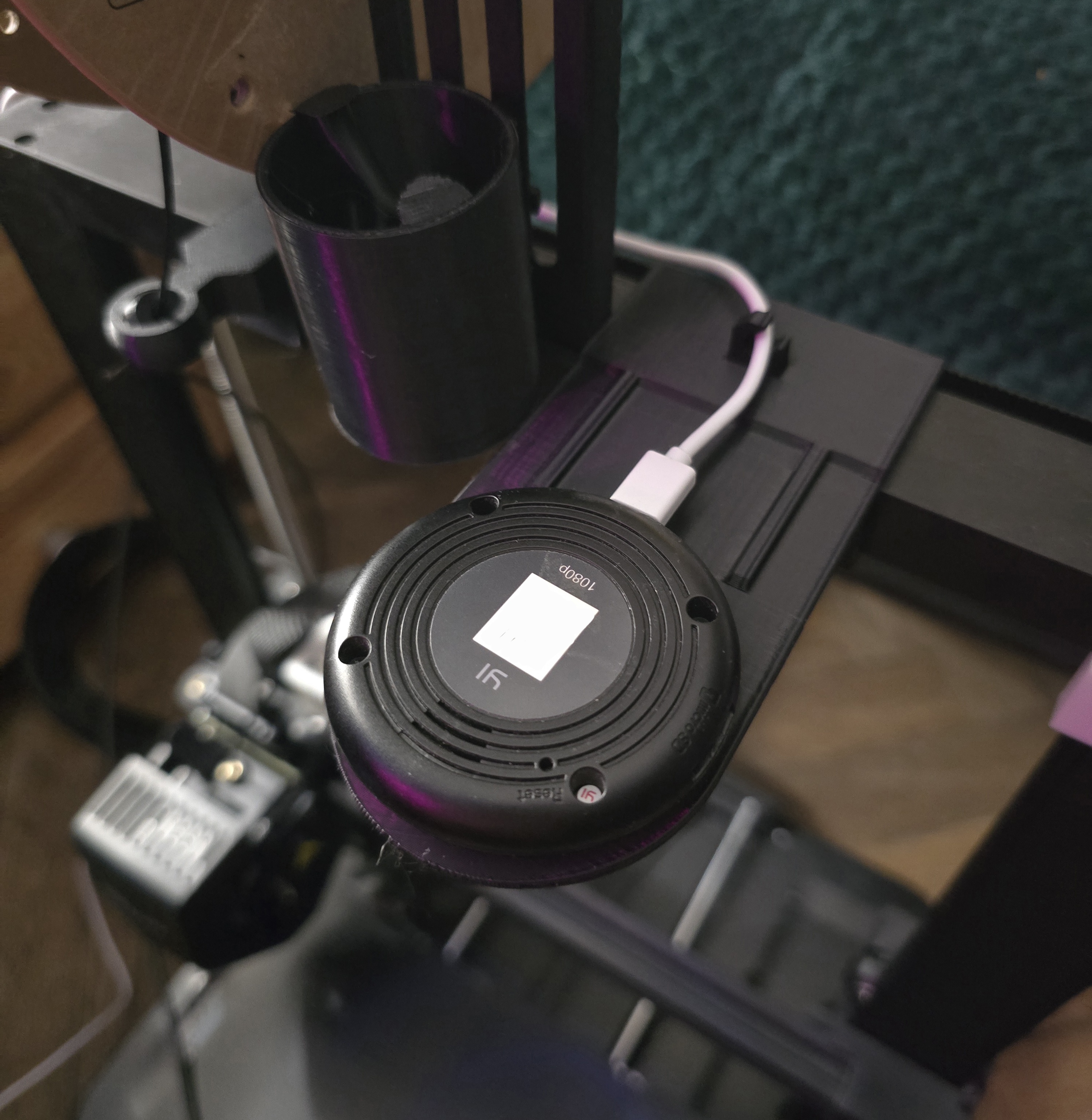 Yi Camera (1080p) top mounted holder Ender 3 V3 SE clip on version