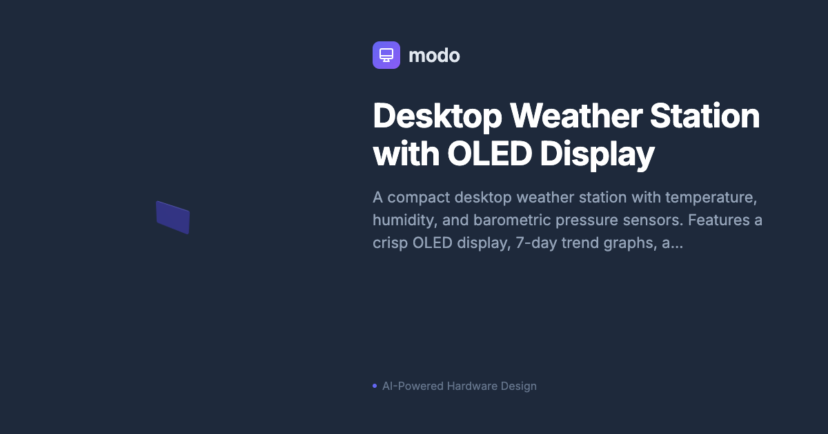 Desktop Weather Station