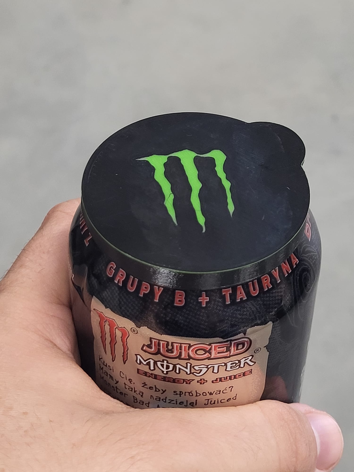 Monster Can Lid with Logo (single print)