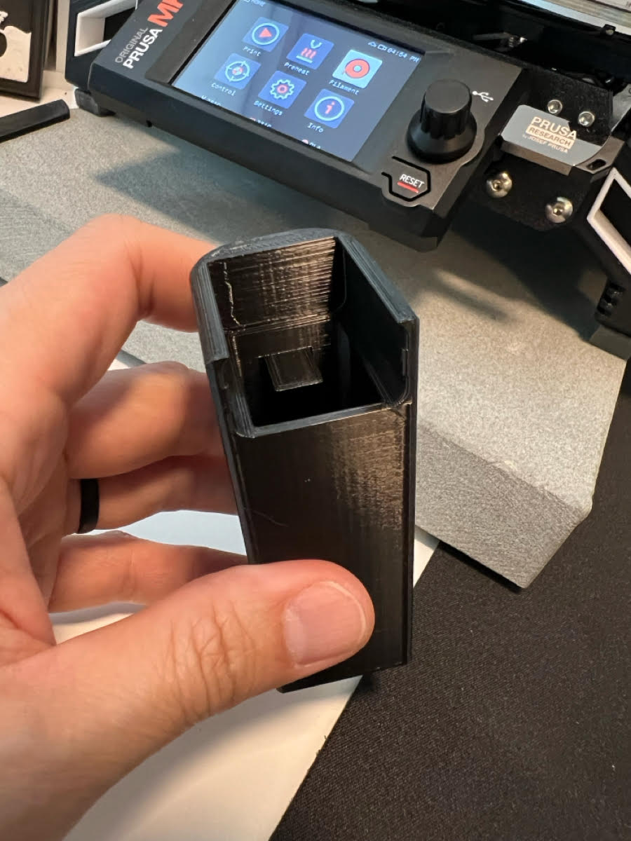 Filament Cutter Spring Latch with Backstop