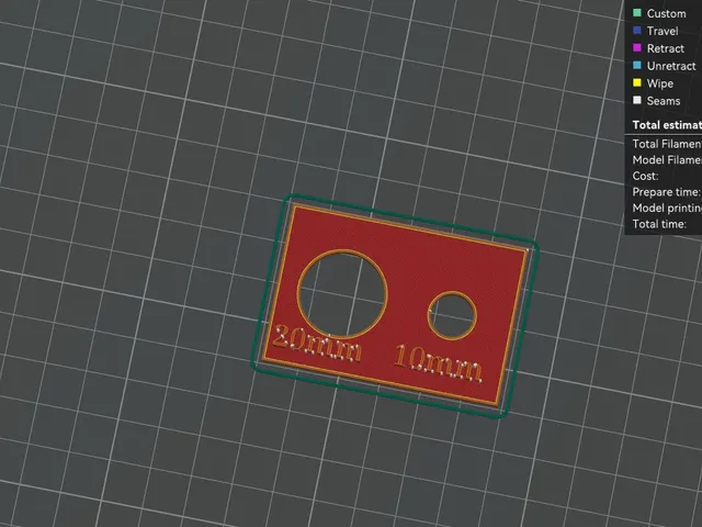xy hole compensation test