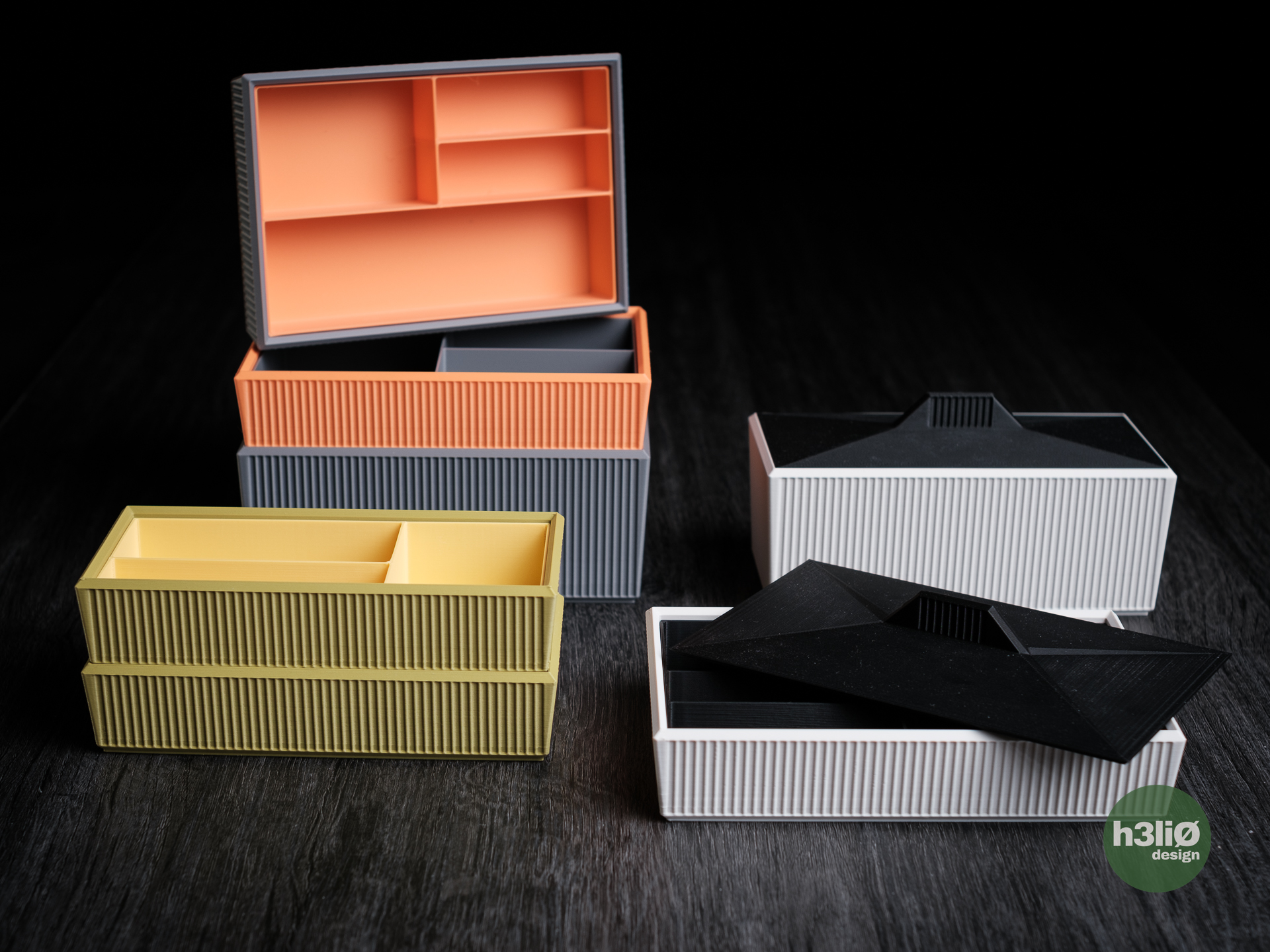 Miniatura 5 do modelo 3D clarit • stackable boxes