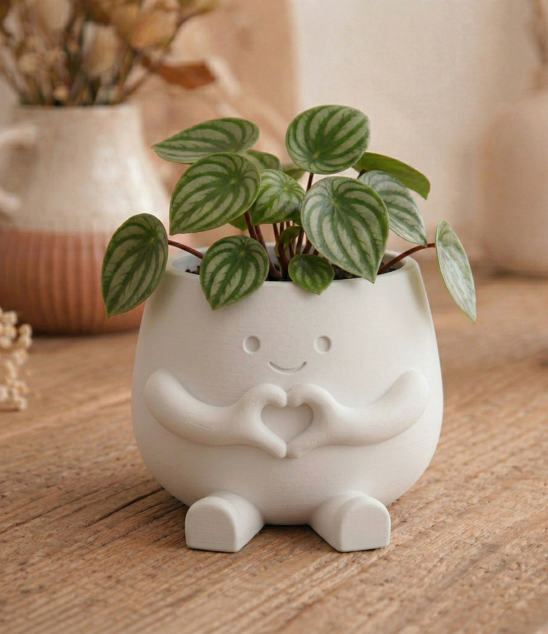 "Hearty" Pot - Cute Heart-Hands Decor — miniatura 4