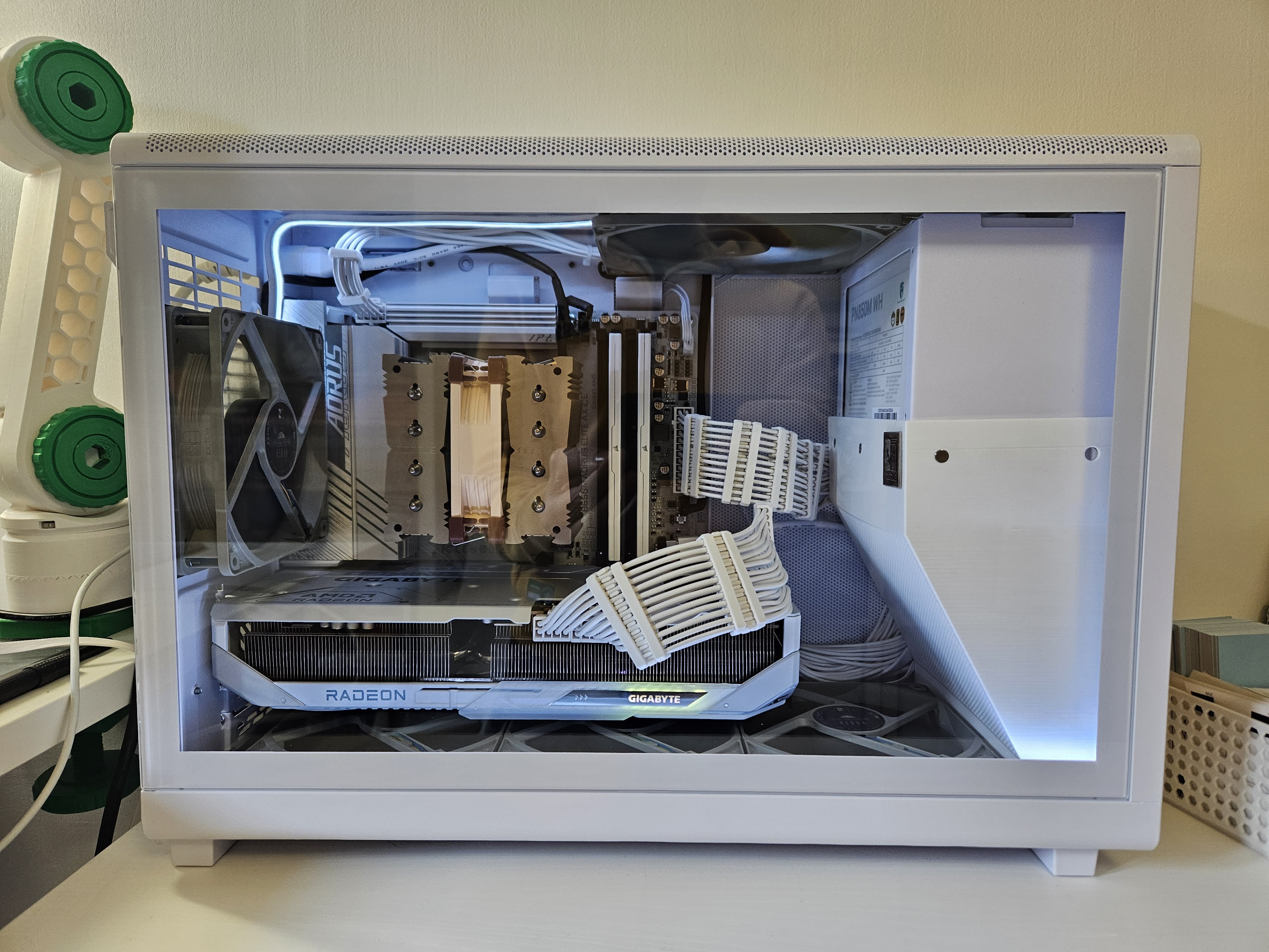 Lian Li A3-mATX — PSU Cable Cover (parametric, OpenSCAD)