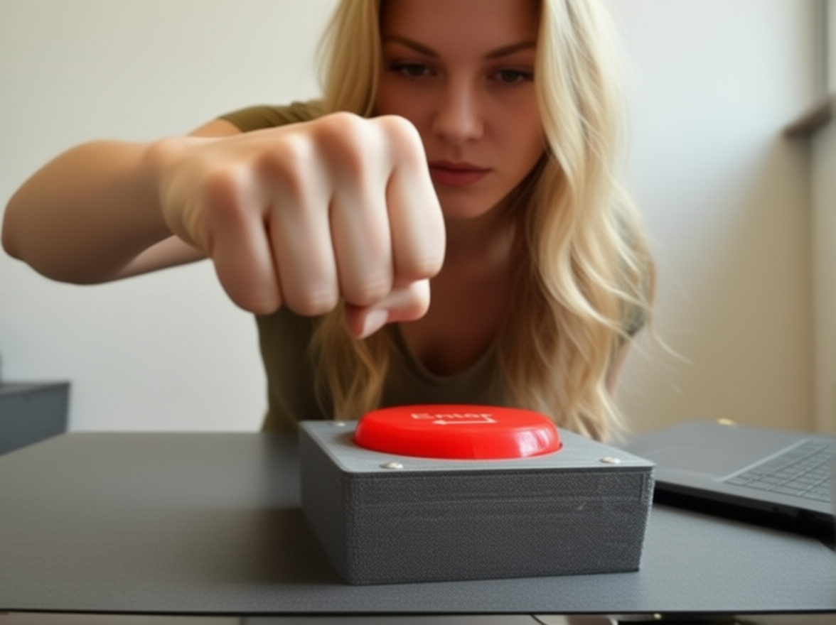 Smash Your Stress Away with the Angry Anti-Stress Enter Key!