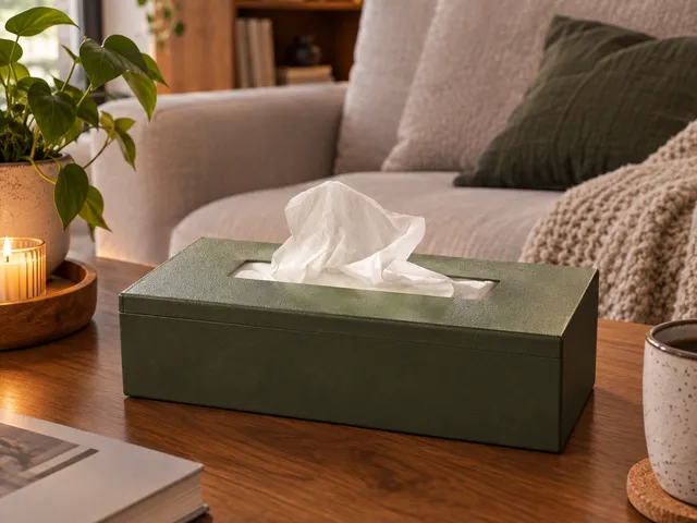 Tissue Box „Marcel“ – Minimalist Design with Sliding Lid