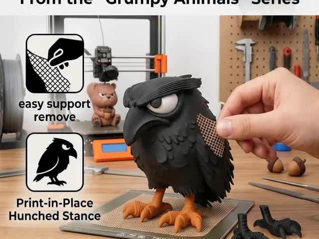 "Grumpy Crow" From "grumpy animals"
