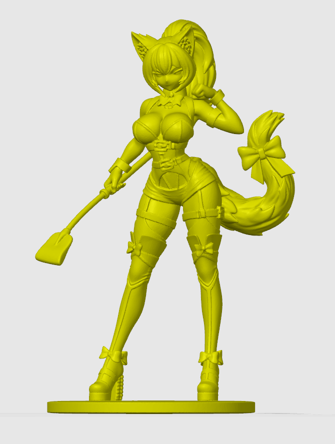 BDSM cat-girl figurine 3