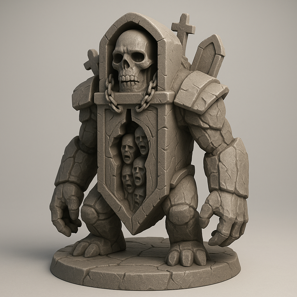 Undead Warrior with Tomb Shield